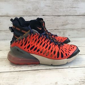 NIKE AIR MAX 270 ISPA Blue Void Terra Orange Men’s Sneakers Size 6